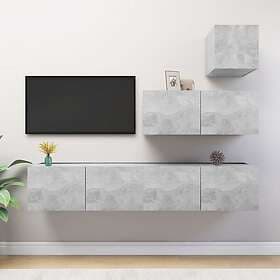 vidaXL TV-skåp 4 delar TV Stand 4 parts concrete grey 3079156