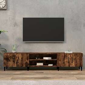 vidaXL TV-skåp rökfärgad ek 180x31.5x40 cm konstruerat trä 816269