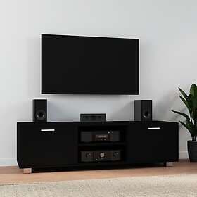 vidaXL TV Stand svart 140x40.5x35 cm konstruerat trä 342624