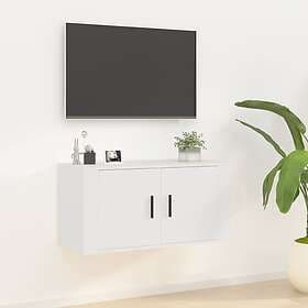 vidaXL Väggmonterad TV Stand vit 80x34.5x40 cm 816624