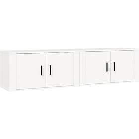 vidaXL TV Cabinet 2 pcs white 80x34.5x40 cm