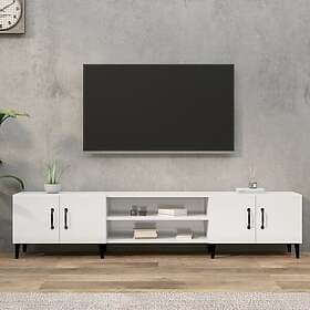 vidaXL TV-skåp vit högglans 180x31.5x40 cm konstruerat trä 816266