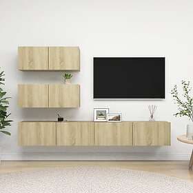 vidaXL TV Stand 4 Piece Sonoma Oak Engineered Wood