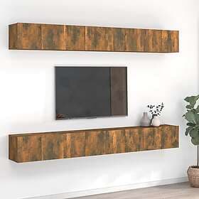 vidaXL TV Stand 60x30x30 cm smoked oak engineered wood