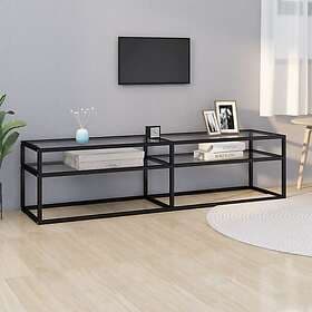 vidaXL TV Stand genomskinlig 160x40x40.5 cm härdat glas 331718