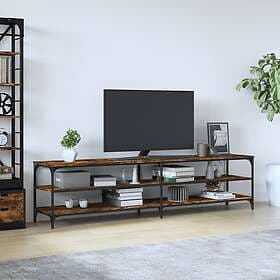 vidaXL TV Stand rökfärgad ek 200x30x50 cm konstruerat trä och metall 826761