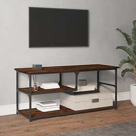 vidaXL TV Stand rökfärgad ek 103x38x46.5 cm konstruerat trä och stål 831825