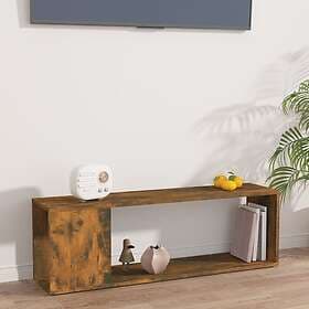 vidaXL TV Stand smoked oak 100x24x32 cm constructed wood 816035
