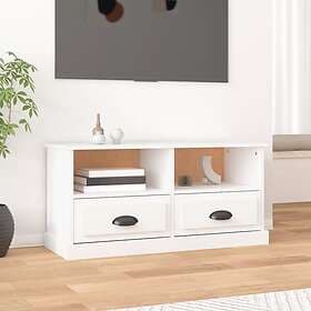 vidaXL TV Stand vit 93x35.5x45 cm konstruerat trä 816464