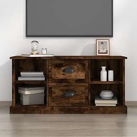 vidaXL TV Stand 99.5x35.5x48 cm smoked oak constructed wood