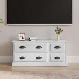 vidaXL TV Stand vit högglans 100x35.5x45 cm constructed wood 816450