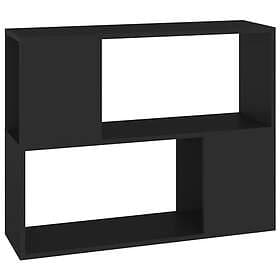 vidaXL TV Stand 80x24x63 cm black engineered wood 809117