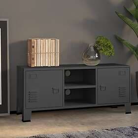 vidaXL TV Stand industristil antracit 105x35x42 cm metall 339620