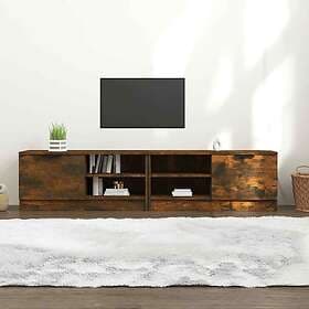 vidaXL TV Stand 2 st rökfärgad ek 80x35x36.5 cm konstruerat trä 817118