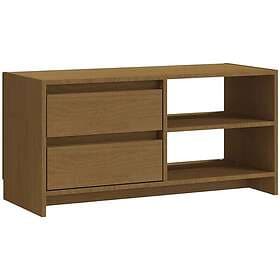 vidaXL TV Stand honungsbrun 80x31x39 cm massiv furu 809897