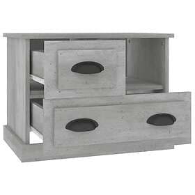 vidaXL Sängbord betonggrå 60x39x45 cm 816364