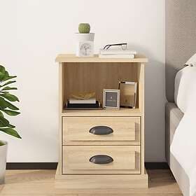 vidaXL Sängbord sonoma-ek 43x36x60 cm 816334