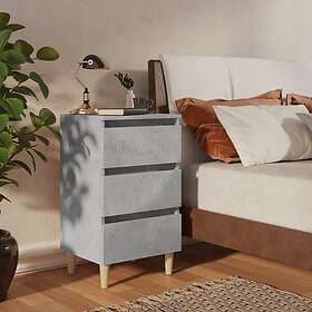vidaXL Nightstand Concrete Grey 40x35x69cm 805896
