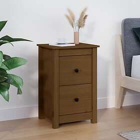 vidaXL Sängbord honungsbrun 40x35x61.5 cm massiv furu 820952