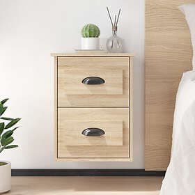 vidaXL Wall-mounted Nightstand Sonoma Oak 41.5x36x53cm 816398