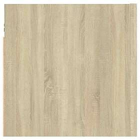 vidaXL Nightstand Sonoma Oak 30.5x30x30cm Constructed Wood 3079715