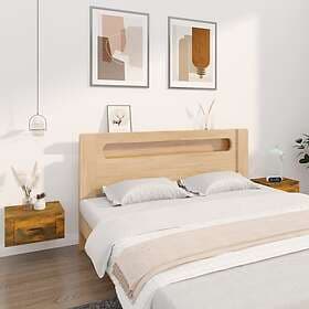 vidaXL Nightstand Smoke Brown Oak 50x36x25cm 816851