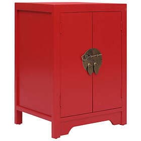 vidaXL Sängbord röd 38x28x52 cm kejsarträ 284074