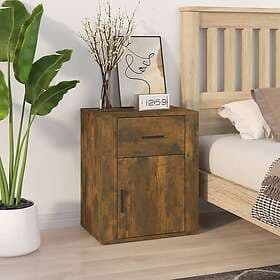 vidaXL Nightstand Smoke Brown Oak 50x36x60cm Constructed Wood 816725