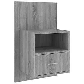 vidaXL Väggmonterat sängbord sonoma-ek 816966