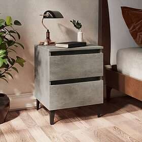 vidaXL Nightstand 2 pcs Concrete Grey 40x35x50cm Engineered Wood 805878