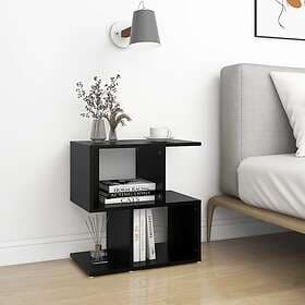 vidaXL Nightstand Black 50x30x51.5cm Engineered Wood 806366