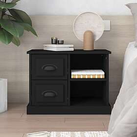 vidaXL Nightstand Black 60x35.5x45cm 816369