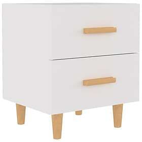 vidaXL Sängbord vit 40x35x47.5 cm 811970