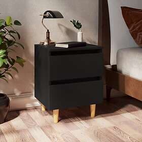 vidaXL Nightstand Black 40x35x50cm 805854