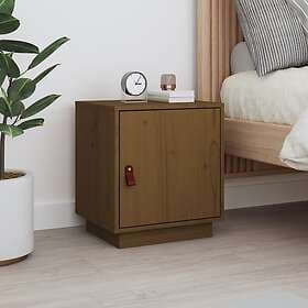 vidaXL Sängbord honungsbrun 40x34x45 cm massiv furu 818281