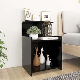 vidaXL Nightstand Black 40x35x60cm Engineered Wood 806177