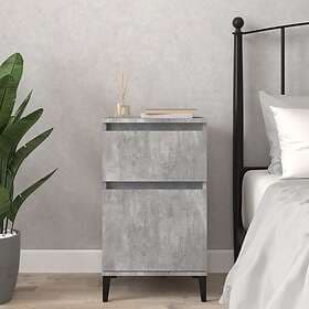 vidaXL Nightstand Concrete Grey 40x35x70cm 819716