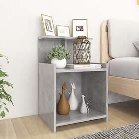vidaXL Nightstand Concrete Grey 40x35x60cm Engineered Wood 806183