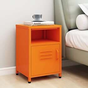 vidaXL Sängbord orange 35x35x51 cm stål 336219