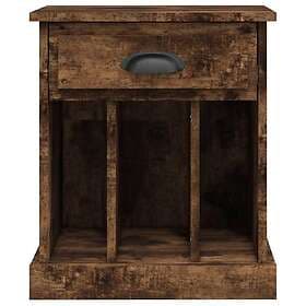 vidaXL Nightstand Smoke Brown Oak 43x36x50cm 816354