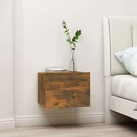 vidaXL Nightstand Smoke Oak 40x30x30cm Constructed Wood 815411