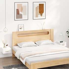vidaXL Wall-mounted Nightstand 2 pcs White 35x35x20cm 812835