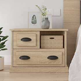 vidaXL Sängbord sonoma-ek 60x39x45 cm 816363