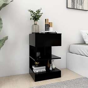 vidaXL Nightstand Black 40x35x65cm Constructed Wood 808650