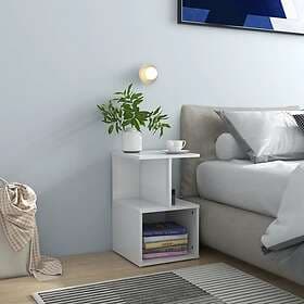 vidaXL Nightstand 2 pcs White High Gloss 35x35x55cm Engineered Wood 806359