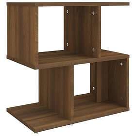 vidaXL Sängbord 2 st brun ek 50x30x51.5 cm konstruerat trä 815833