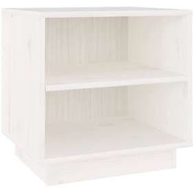 vidaXL Sängbord 2 st vit 40x34x40 cm massiv furu 813328