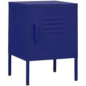 vidaXL Nightstand Navy Blue Steel 35x35x51cm 3095206