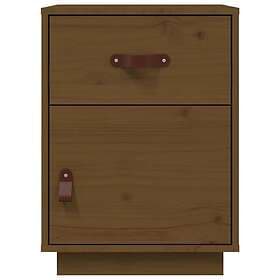 vidaXL Sängbord honungsbrun 40x34x55 cm massiv furu 818311
