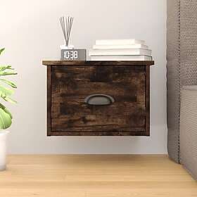 vidaXL Väggmonterade sängbord rökfärgad ek 41.5x36x28 cm 816386